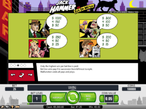 Free online slot machine Jack Hammer